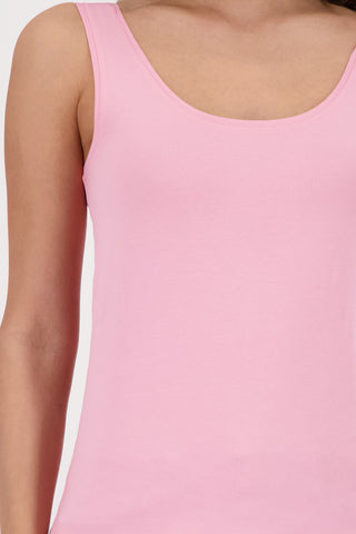 Monari Round Neck Vest Top Pink - MMJs Fashion