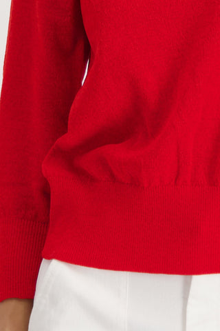 Monari Soft Knit Boat Neck Jumper Red - MMJs Fashion