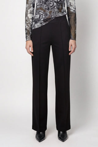 Monari Straight Leg Trousers Black Bella - MMJs Fashion