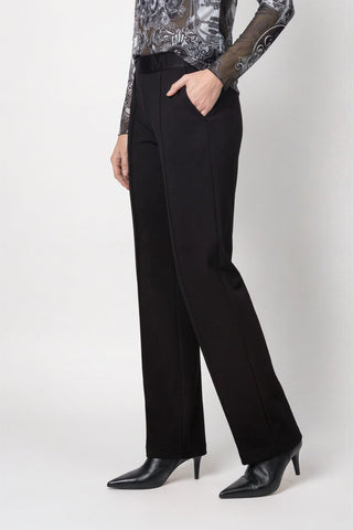 Monari Straight Leg Trousers Black Bella - MMJs Fashion