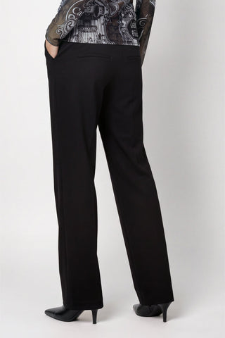 Monari Straight Leg Trousers Black Bella - MMJs Fashion