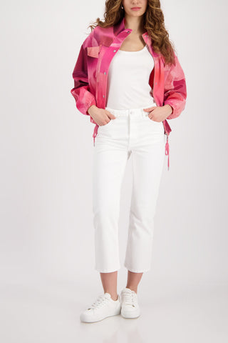 Monari Waistband Detail Straight Fit Jeans Ivory - MMJs Fashion