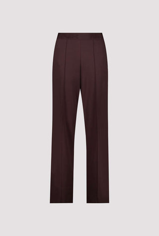 Monari Wide Leg Trousers Dark Brown Bella - MMJs Fashion