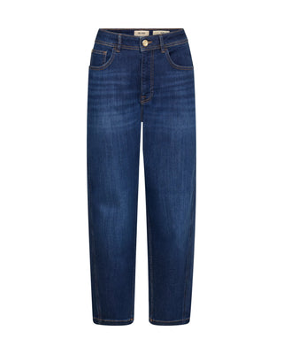 Mos Mosh Boyfriend Fit Jeans Mid Blue Aymen Deluxe - MMJs Fashion