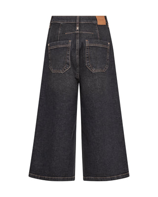 Mos Mosh Cropped Wide Leg Jeans Black Culotte Juventus - MMJs Fashion