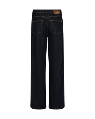 Mos Mosh Dara Deluxe Wide Leg Jeans Dark Blue - MMJs Fashion