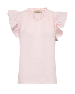 Mos Mosh Linen Blouse Pink Tea - MMJs Fashion