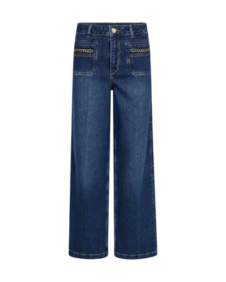 Mos Mosh Wide Leg Jeans Blue Colette Sernora - MMJs Fashion