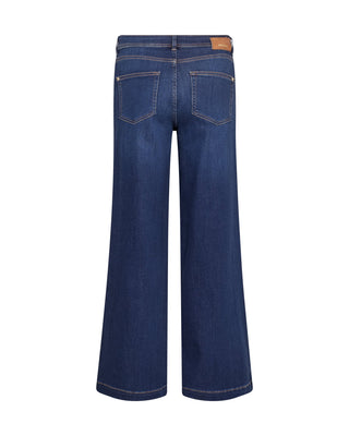 Mos Mosh Wide Leg Jeans Blue Dara Deluxe - MMJs Fashion