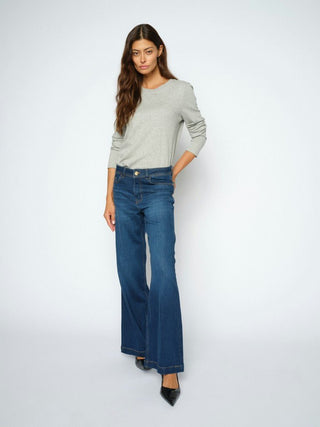 Mos Mosh Wide Leg Jeans Blue Dara Deluxe - MMJs Fashion