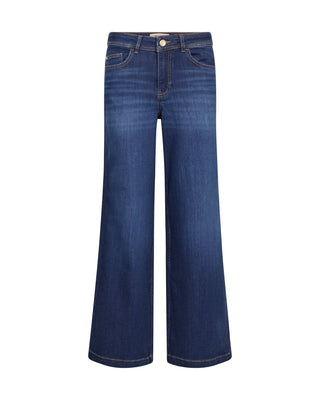 Mos Mosh Wide Leg Jeans Blue Dara Deluxe - MMJs Fashion