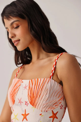 NOIB Tiered Maxi Dress Seaborn Pink Ruby - MMJs Fashion