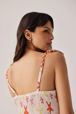 NOIB Tiered Maxi Dress Seaborn Pink Ruby - MMJs Fashion