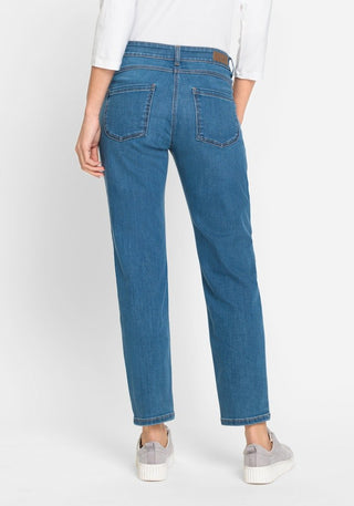 Olsen Blue Cropped Jeans Mona Slim - MMJs Fashion