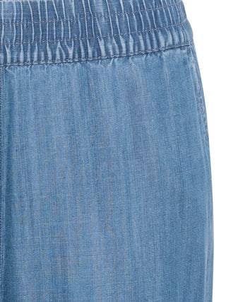 Olsen Casual Denim Look Trousers Blue Anna Wide - MMJs Fashion