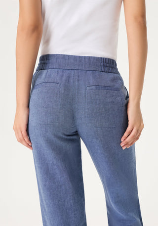 Olsen Casual Trousers Blue Lisa Straight - MMJs Fashion