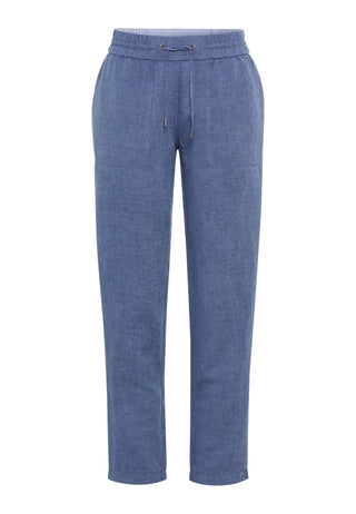 Olsen Casual Trousers Blue Lisa Straight - MMJs Fashion