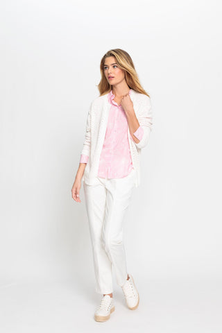 Olsen Casual Trousers Ivory Lisa Straight - MMJs Fashion