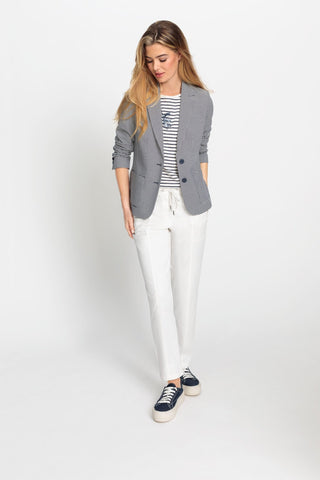 Olsen Casual Trousers Ivory Lisa Straight - MMJs Fashion