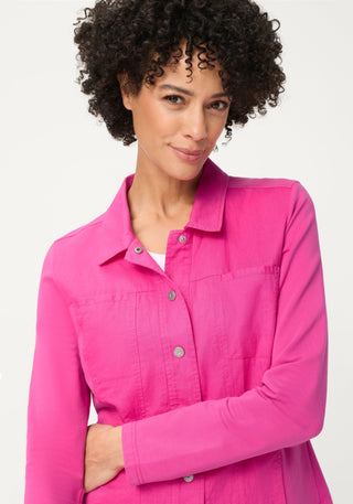 Olsen Collared Jacket Pink Eva Jersey - MMJs Fashion