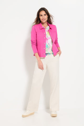 Olsen Collared Jacket Pink Eva Jersey - MMJs Fashion