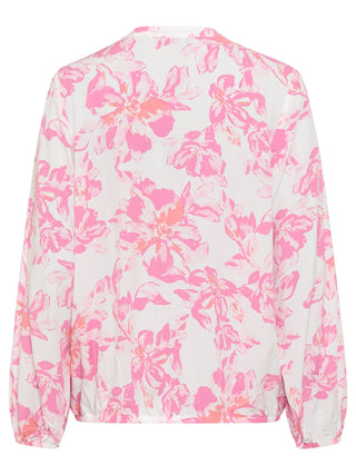 Olsen Floral Print Blouse Pink - MMJs Fashion