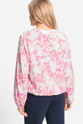 Olsen Floral Print Blouse Pink - MMJs Fashion