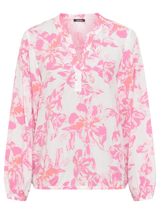Olsen Floral Print Blouse Pink - MMJs Fashion