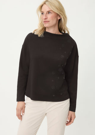 Olsen Funnel Neck Sweatshirt Black - MMJs Fashion