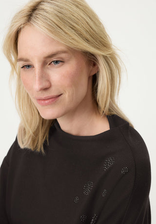 Olsen Funnel Neck Sweatshirt Black - MMJs Fashion