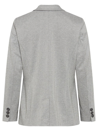 Olsen Herringbone Lapel Collar Jacket Grey - MMJs Fashion
