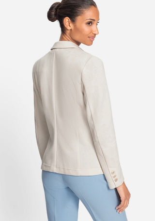 Olsen Jersey Blazer Beige - MMJs Fashion
