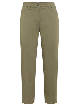 Olsen Khaki Green Capri Jeans Mona Slim - MMJs Fashion