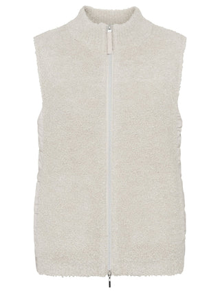 Olsen Mixed Material Gilet Beige Henny - MMJs Fashion