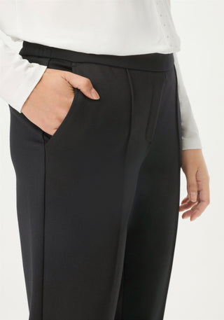 Olsen Pull - On Trousers Black Lisa Straight - MMJs Fashion