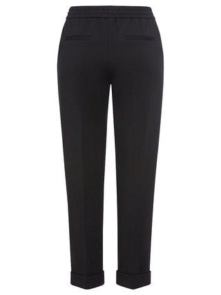 Olsen Pull - On Trousers Black Lisa Straight - MMJs Fashion