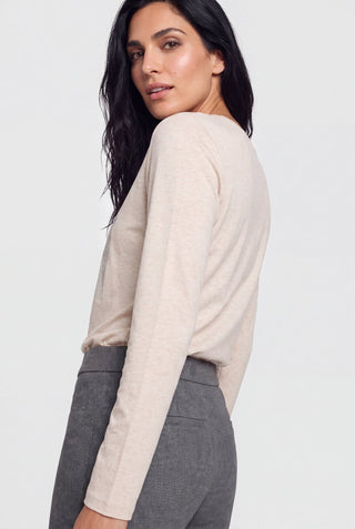 Olsen Pull-On Trousers Grey Melange - MMJs Fashion