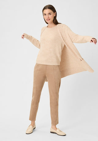 Olsen Round Neck Jumper Beige Melange Henny - MMJs Fashion
