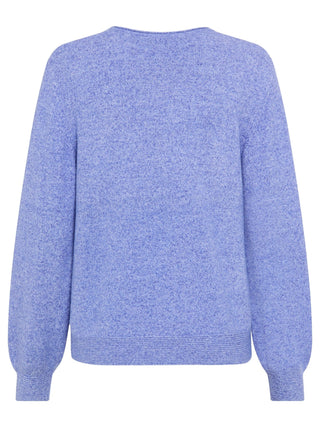 Olsen Round Neck Jumper Cobalt Blue Melange Henny 11000585 - MMJs Fashion