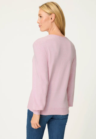 Olsen Round Neck Jumper Pink Melange Henny - MMJs Fashion