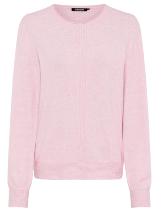 Olsen Round Neck Jumper Pink Melange Henny - MMJs Fashion