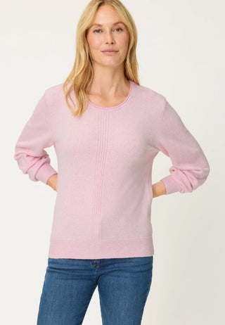 Olsen Round Neck Jumper Pink Melange Henny - MMJs Fashion