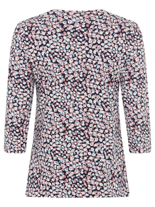 Olsen Spot Pattern Top Pink Blue Edda - MMJs Fashion