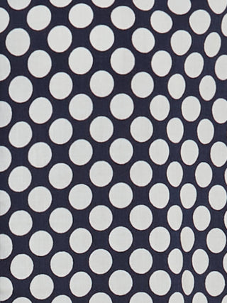 Olsen Spot Print Blouse Navy Blue Ivory - MMJs Fashion