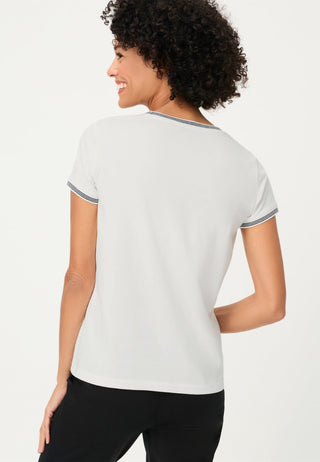 Olsen Spot Print Top Ivory Hannah - MMJs Fashion
