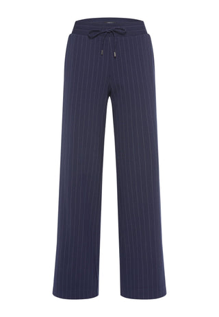 Olsen Striped Drawstring Trousers Blue - MMJs Fashion
