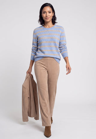 Olsen Striped Jumper Blue Melange Henny - MMJs Fashion