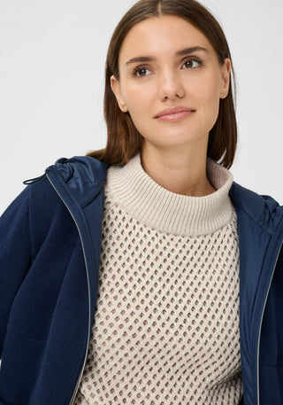 Olsen Textured Pattern Jumper Beige Henny - MMJs Fashion