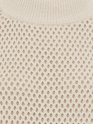 Olsen Textured Pattern Jumper Beige Henny - MMJs Fashion