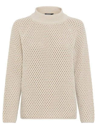 Olsen Textured Pattern Jumper Beige Henny - MMJs Fashion